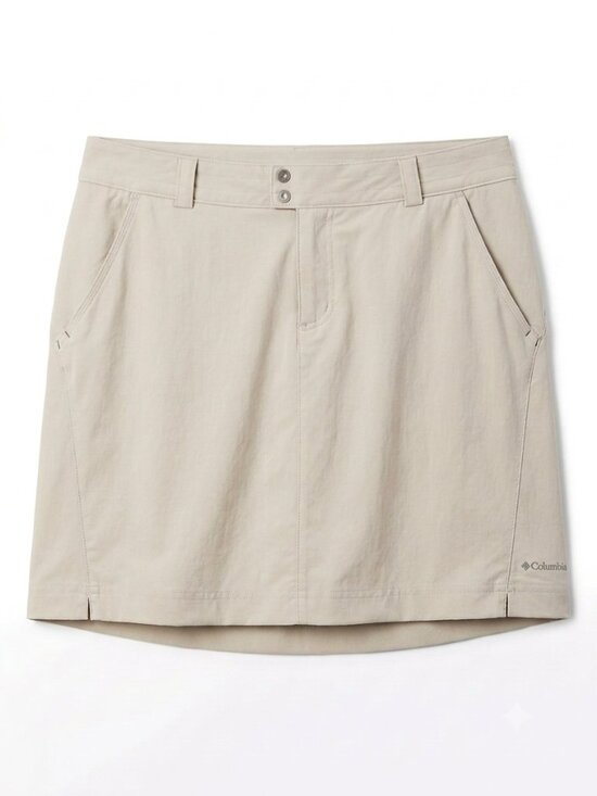 Columbia Pants - COLUMBIA TITANIUM  - Beige / Khaki  Casual Skort with Front Pockets - Size 12